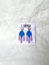 Load image into Gallery viewer, 'ZIGGY' - Trio Dangles Lapis/ Lilac
