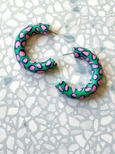 Load image into Gallery viewer, &#39;CLASSIC HOOPS&#39; - Jungle Candy

