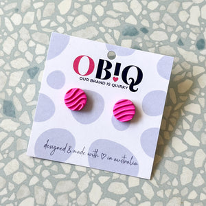 'SMALL DOTS' - Hot Pink Zen