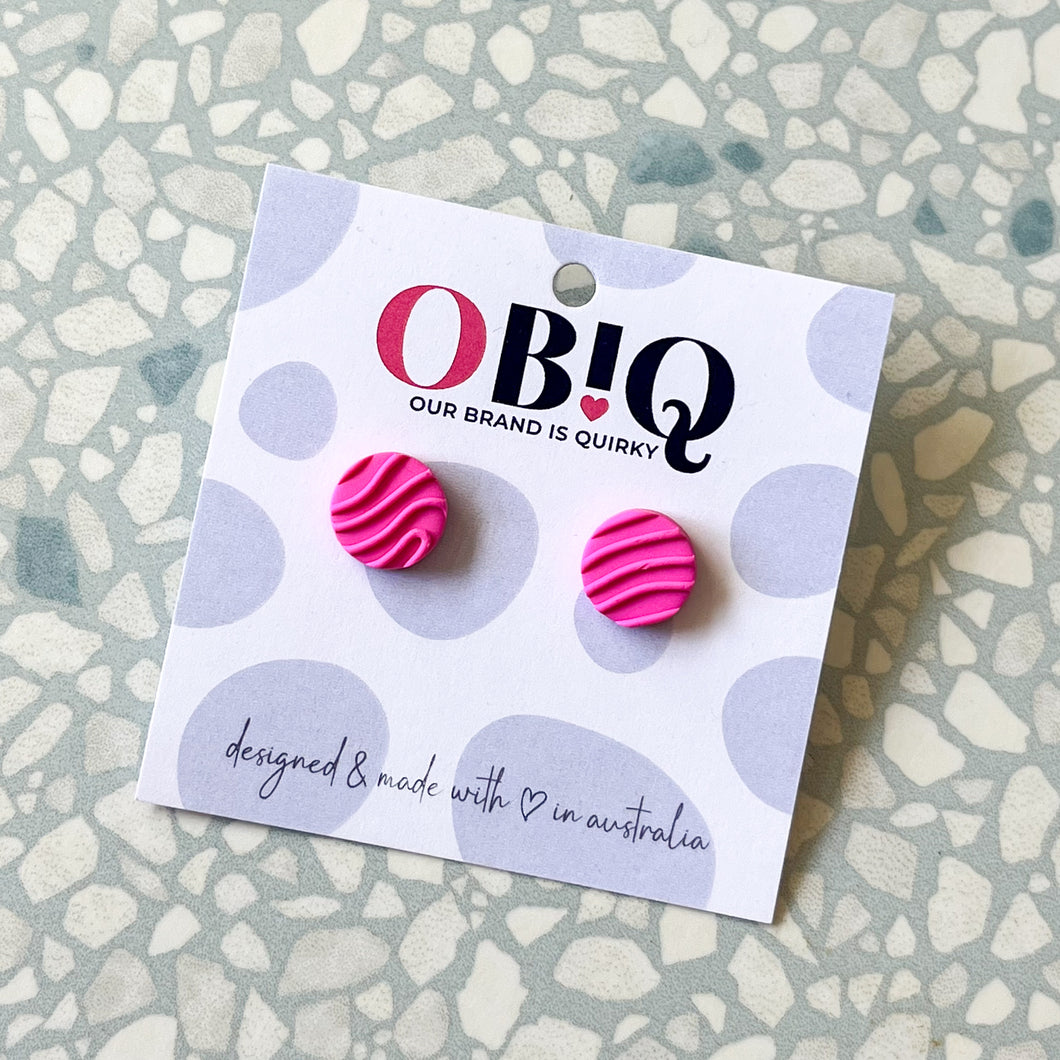'SMALL DOTS' - Hot Pink Zen