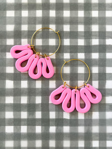 'WHIMSY HOOPS' - Candy Pink